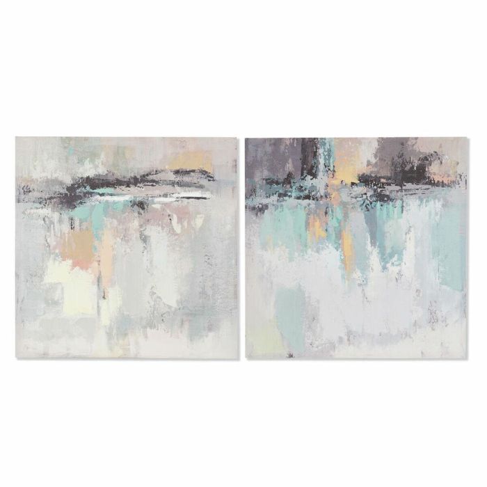 Cuadro Moderno DKD Home Decor Multicolor 2.5 x 60 x 60 cm (2 Unidades) Cuadro Moderno DKD Home Decor Multicolor 2.5 x 60 x 60 cm (2 Unidades)