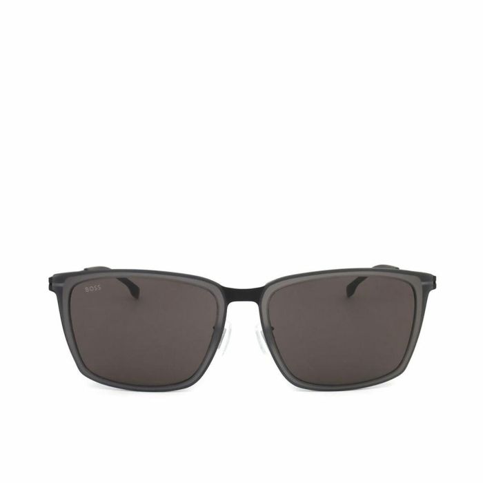 HUGO BOSS 1465/F/S Gafas de Sol para Hombre - Montura Acero Inoxidable, Forma Rectangular, 145 mm HUGO BOSS 1465/F/S Gafas de Sol para Hombre - Montura Acero Inoxidable, Forma Rectangular, 145 mm