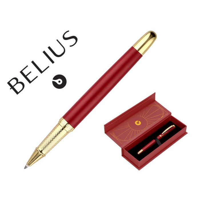 Boligrafo Belius Soiree Aluminio Color Art Deco Granate Y Dorado Tinta Azul Caja De Diseño Boligrafo Belius Soiree Aluminio Color Art Deco Granate Y Dorado Tinta Azul Caja De Diseño