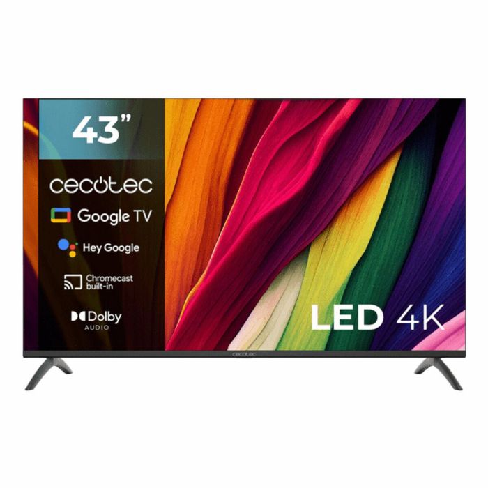 Cecotec ALU40043 Smart TV 43" 4K Ultra HD Android TV 11 con Dolby Vision, Dolby Audio, HDMI 2.1 y Google Assistant Negro Cecotec ALU40043 Smart TV 43" 4K Ultra HD Android TV 11 con Dolby Vision, Dolby Audio, HDMI 2.1 y Google Assistant Negro