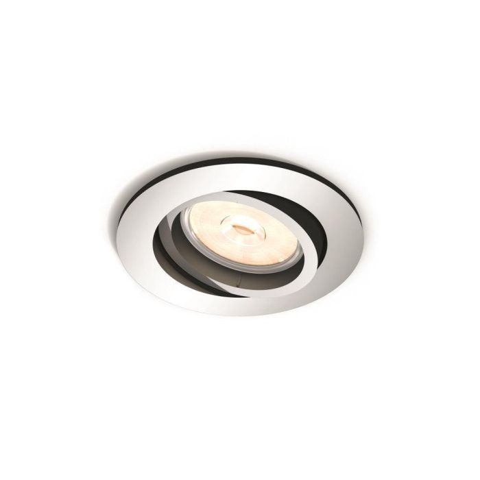Aro Empotrable Philips Donegal Circular Cromado GU10 - Sin Bombilla
