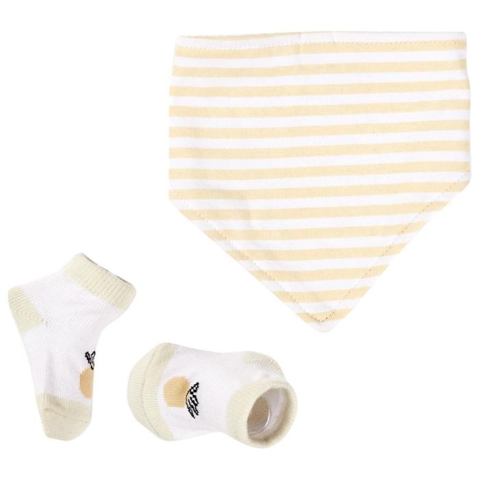 Tom et Zoe Juego Babero Calcetines Niño Algodón 100% 3