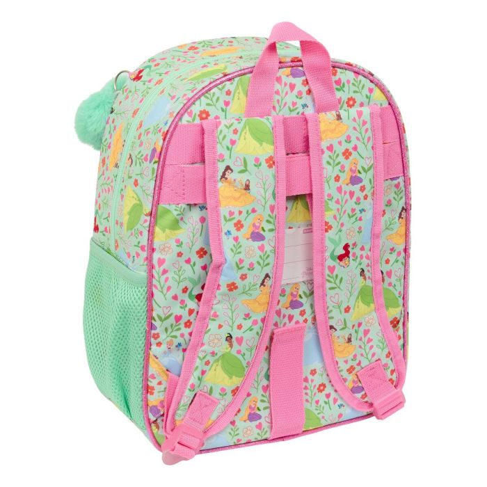 Mochila Escolar Disney Princess Bloom Rosa Aguamarina 26 x 34 x 11 cm 1