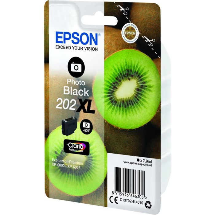 Epson 202 XL Cartucho Tinta Original Negro para XP-6000, XP-6005, XP-6100, XP-6105, 800 Páginas 2