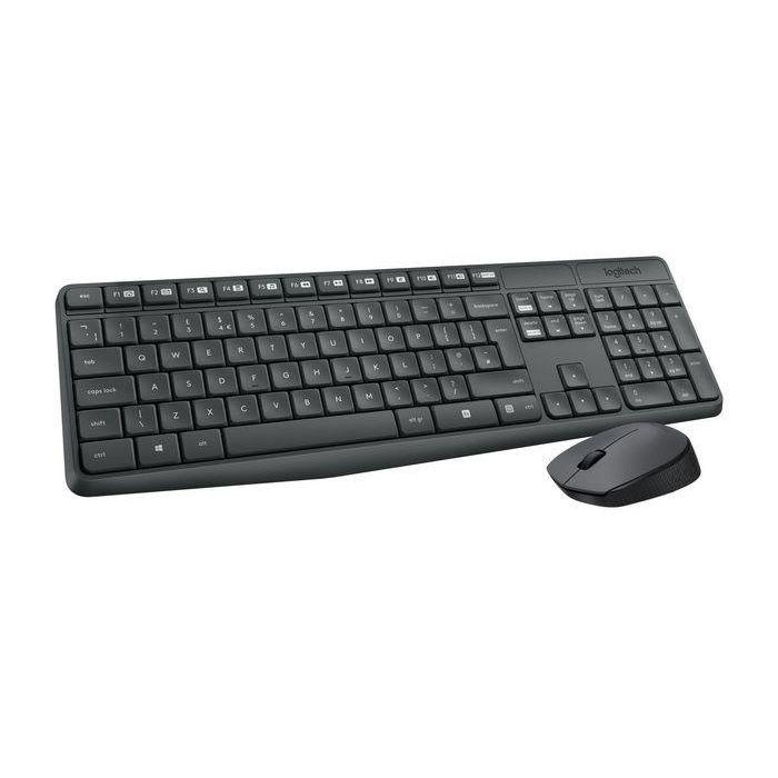 Logitech MK235 Teclado y Ratón Inalámbricos - Combo Resistente a Salpicaduras, Batería Larga Duración, Teclado Numérico 1 Logitech MK235 Teclado y Ratón Inalámbricos - Combo Resistente a Salpicaduras, Batería Larga Duración, Teclado Numérico 1