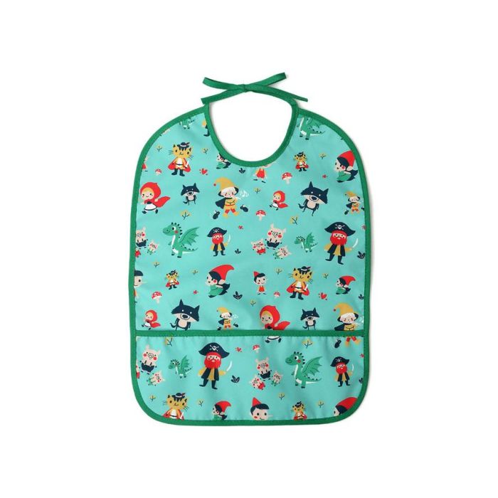 KioKids Vuelta al cole Babero Impermeable Verde para Bebés +4 Meses 2