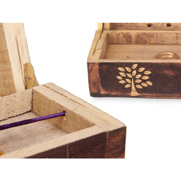 Caja Soporte 10 Barras Incienso Surtido 6 Aromas Madera 30.5x6.5x6 cm - Acorde (12 Unidades) 2 Caja Soporte 10 Barras Incienso Surtido 6 Aromas Madera 30.5x6.5x6 cm - Acorde (12 Unidades) 2