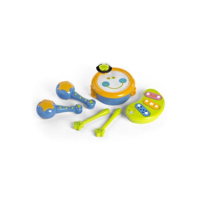 Juego Miniland Baby Orchestra (12-36 Meses) (1 Tambor Con Palillo+ 2 Baquetas + 1 Xilofono + 2 Maracas)