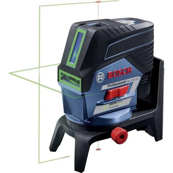 Bosch Professional Láser de línea GCL 2-50CG con soporte giratorio RM2, batería 12V 2.0Ah, cargador, en Lboxx - 0601066H00 Bosch Professional Láser de línea GCL 2-50CG con soporte giratorio RM2, batería 12V 2.0Ah, cargador, en Lboxx - 0601066H00