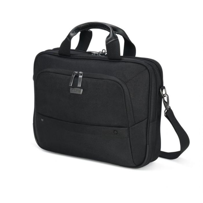 Dicota Eco Top Traveller SELECT 14-15.6" Bandolera Negro PET para Portátiles hasta 15.6", Resistente a Golpes con Compartimento para Tablet