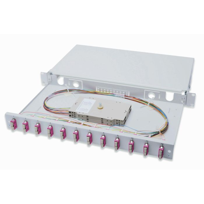 Digitus Caja de Empalme LWL 1HE 12x SC DX OM4, Gris 0 Digitus Caja de Empalme LWL 1HE 12x SC DX OM4, Gris 0