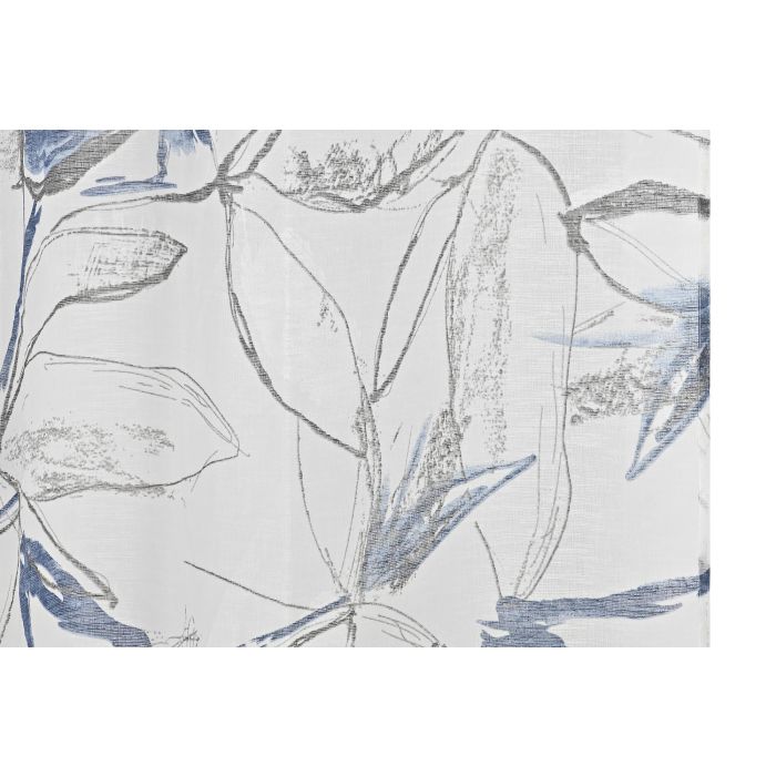 DKD Home Decor Cortina Alpino de Poliéster Azul Blanco, 2 Paneles de 270 cm de Alto x 140 cm de Ancho, Densidad 110 gsm 3 DKD Home Decor Cortina Alpino de Poliéster Azul Blanco, 2 Paneles de 270 cm de Alto x 140 cm de Ancho, Densidad 110 gsm 3