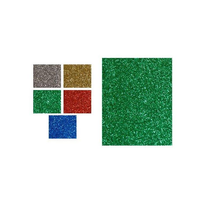 Goma Eva Fixo Kids Hoja 22X30 Cm Purpurina Oro Paquete De 5