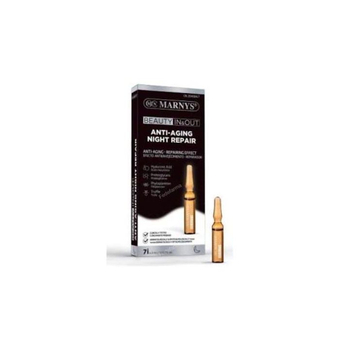 MARNYS Beauty In & Out Night Repair Ampollas faciales antienvejecimiento 7 unidades