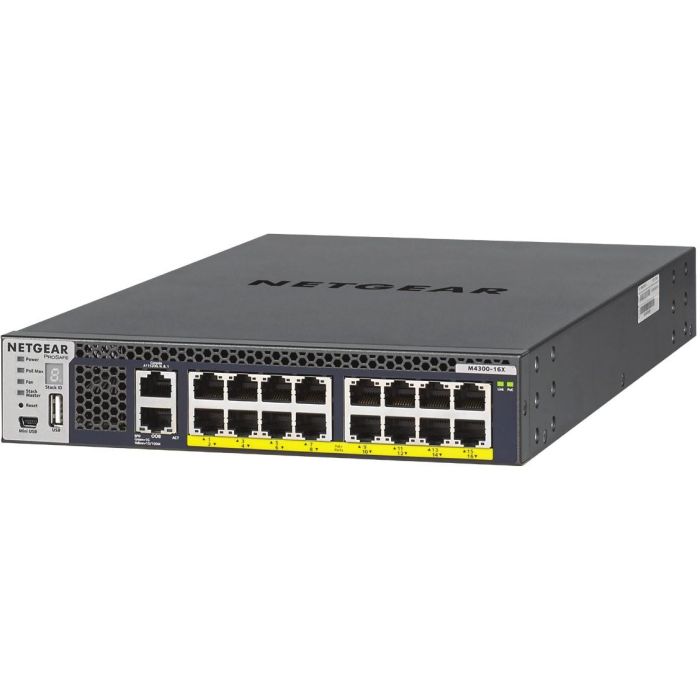 NETGEAR XSM4316PA-100NES Switch Gestionado L3 16 Puertos 10-Gigabit GE con PoE, Montaje en Rack 1U