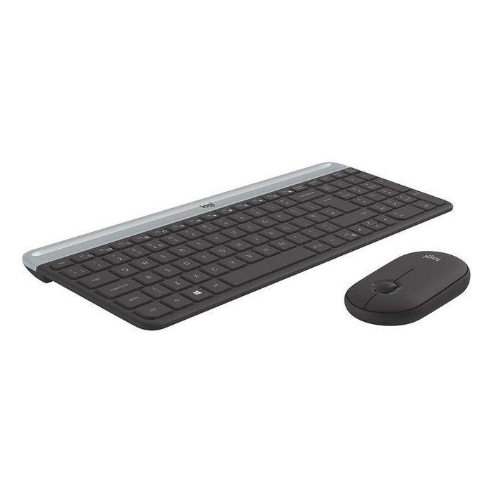 Logitech MK470 Combo Teclado y Ratón Inalámbrico Ultra-Fino Silencioso Teclas Perfil Bajo Ratón 90% Reducción Ruido Batería Larga 5 Logitech MK470 Combo Teclado y Ratón Inalámbrico Ultra-Fino Silencioso Teclas Perfil Bajo Ratón 90% Reducción Ruido Batería Larga 5