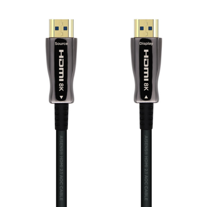Cable HDMI 2.1 AOC 8K Aisens A153-0521/ HDMI Macho - HDMI Macho/ 50m/ Negro Cable HDMI 2.1 AOC 8K Aisens A153-0521/ HDMI Macho - HDMI Macho/ 50m/ Negro