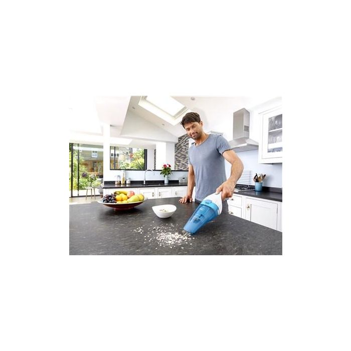 Black+Decker WDC-115-WA Recogidetodo Dustbuster Inalámbrico Aspira Líquidos y Sólidos con Batería de Litio 3,6V 7