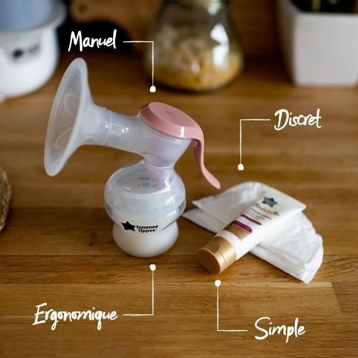 Tommee Tippee, Manuel hizo para mí, ergonómica, silenciosa y taansportable, incluida 3