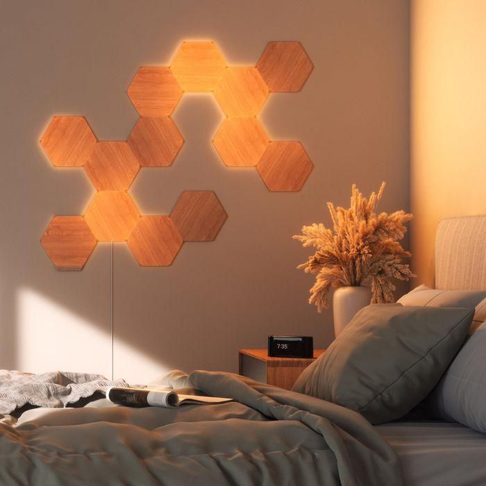 Panel LED Nanoleaf NL52-K-3002HB-13PK Blanco Marrón 4000 K 24 Panel LED Nanoleaf NL52-K-3002HB-13PK Blanco Marrón 4000 K 24