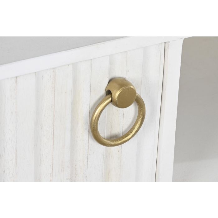 Mueble de TV DKD Home Decor Dorado Metal Blanco Madera de mango 120 x 40 x 60 cm 8 Mueble de TV DKD Home Decor Dorado Metal Blanco Madera de mango 120 x 40 x 60 cm 8