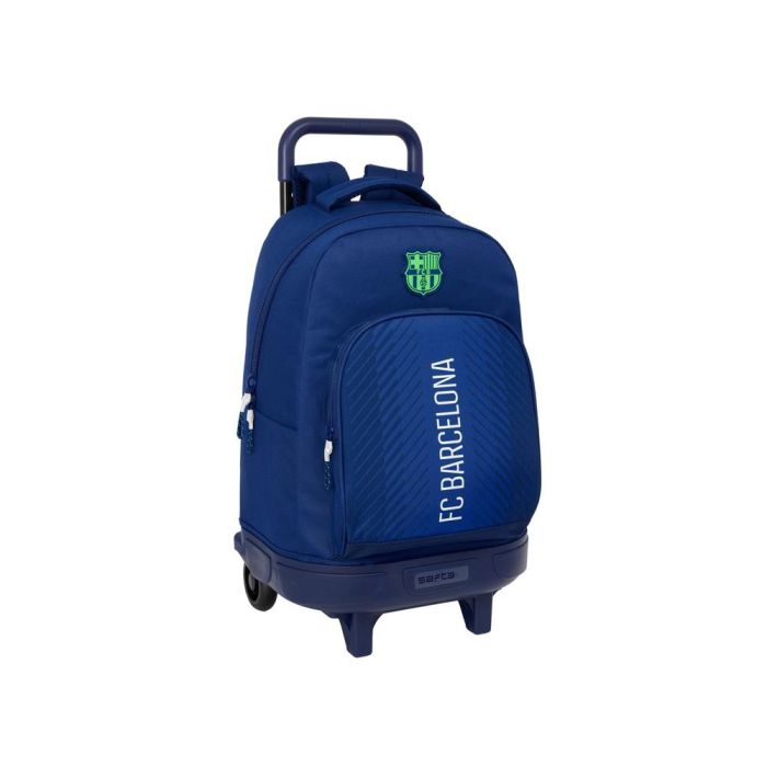 Safta Mochila Grande Escolar con Ruedas Compacta Extraíble F.C. Barcelona Azul Marino 33x45x22cm Ideal para Niños +3 Años Safta Mochila Grande Escolar con Ruedas Compacta Extraíble F.C. Barcelona Azul Marino 33x45x22cm Ideal para Niños +3 Años