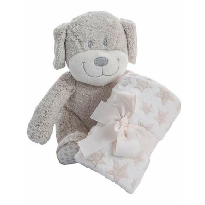 Set de Regalo para Bebé Coralina Peluche Manta Perro 100 x 75 cm Set de Regalo para Bebé Coralina Peluche Manta Perro 100 x 75 cm