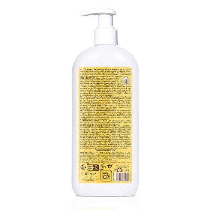 Clearé Institute Champú Camomila Eco Cabello Dañado Aclarante 400 ml Clearé Institute Champú Camomila Eco Cabello Dañado Aclarante 400 ml