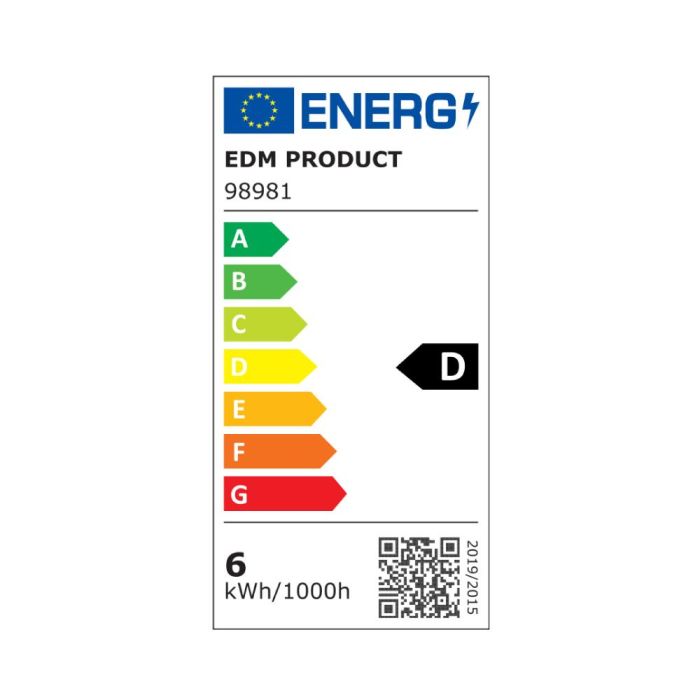 Bombilla lineal led 78mm r7s 5.5w 800lm 6400k luz fria ø1,6x7,8cm edm 1