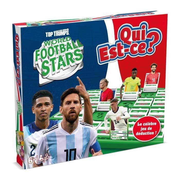 ¿QUIÉN ES? Estrellas del Fútbol Mundial - Juego de mesa - JUGADA GANADORA - A partir de 6 años
