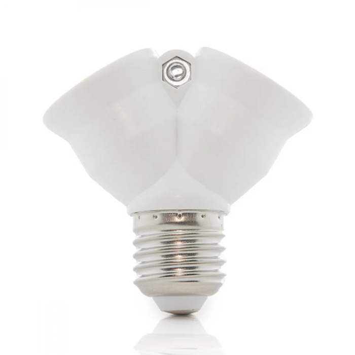 Adaptador E27 a 2 x E27
