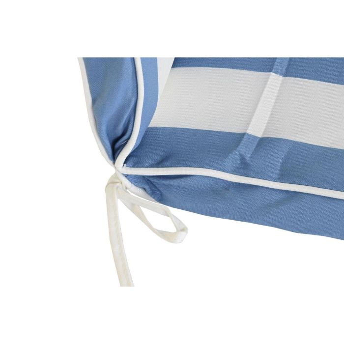 Cojín para sillas DKD Home Decor Blanco Azul cielo 42 x 4 x 115 cm 3 Cojín para sillas DKD Home Decor Blanco Azul cielo 42 x 4 x 115 cm 3