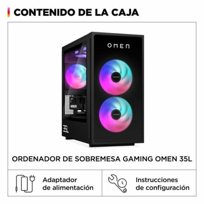 PC de Sobremesa HP OMEN 35L GT16-0000ns Intel Core i5-14400F 16 GB RAM 1 TB SSD Nvidia Geforce RTX 4060 3