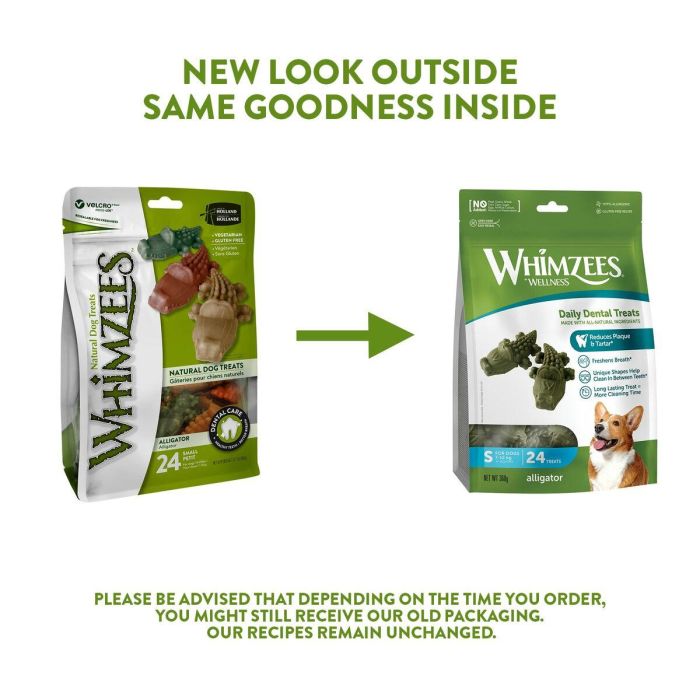 Whimzees Alligator S - Snack Dental para Perros, 24 Unidades 7 Whimzees Alligator S - Snack Dental para Perros, 24 Unidades 7