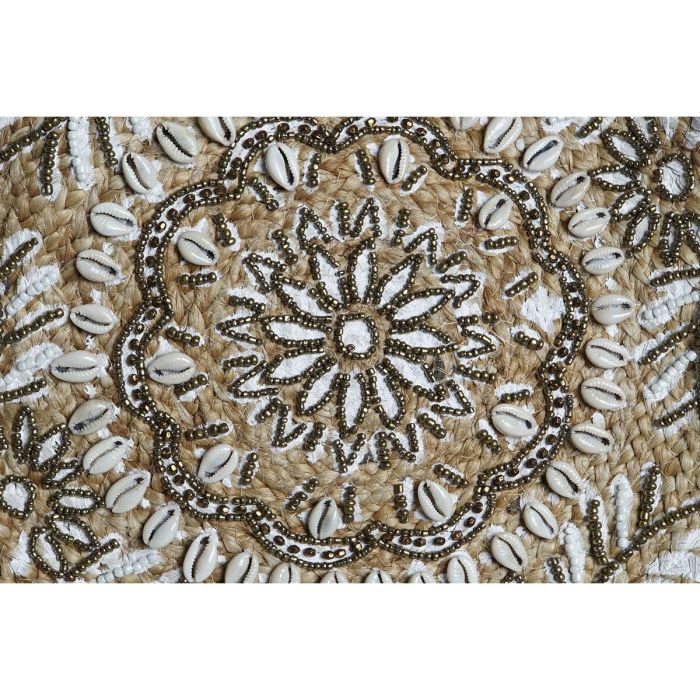 Bolso Mediterraneo DKD Home Decor Natural Negro 12 x 36 x 36 cm (2 Unidades) 4 Bolso Mediterraneo DKD Home Decor Natural Negro 12 x 36 x 36 cm (2 Unidades) 4