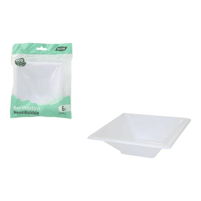 Set de Aperitivo Algon Plástico 250 ml 12 x 12 x 2 cm 6 Piezas (36 Unidades) 1 Set de Aperitivo Algon Plástico 250 ml 12 x 12 x 2 cm 6 Piezas (36 Unidades) 1