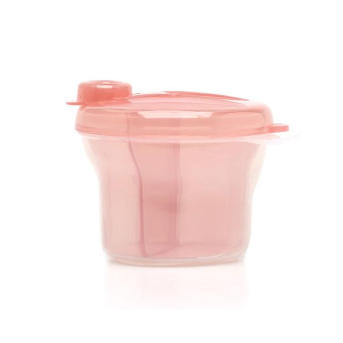 KioKids Dosificador de Leche en Polvo Giratorio Rosa 300 mL, 3 Compartimentos Semitransparentes, Bebé +0 Meses Soft Nordic 2