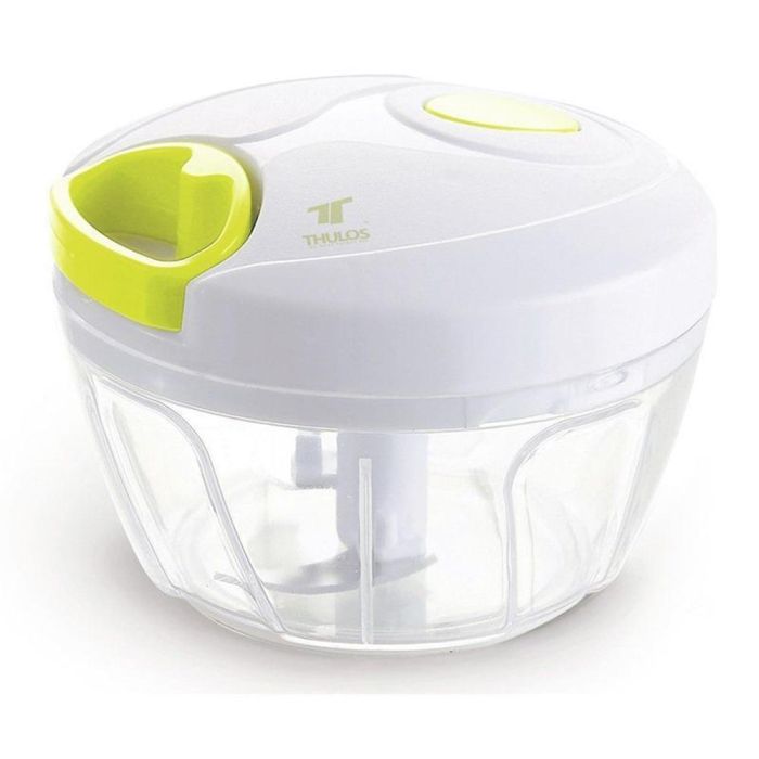 Thulos Mini Picadora Manual TH-KA001 con 3 Cuchillas, Recipiente Transparente y Diseño Ergonómico 0 Thulos Mini Picadora Manual TH-KA001 con 3 Cuchillas, Recipiente Transparente y Diseño Ergonómico 0