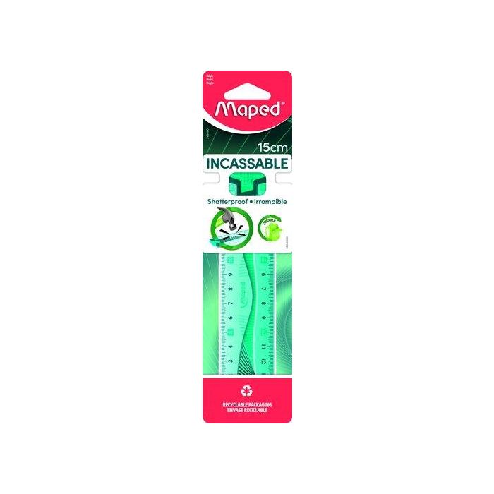Regla Maped 15 Cms Irrompible Flex