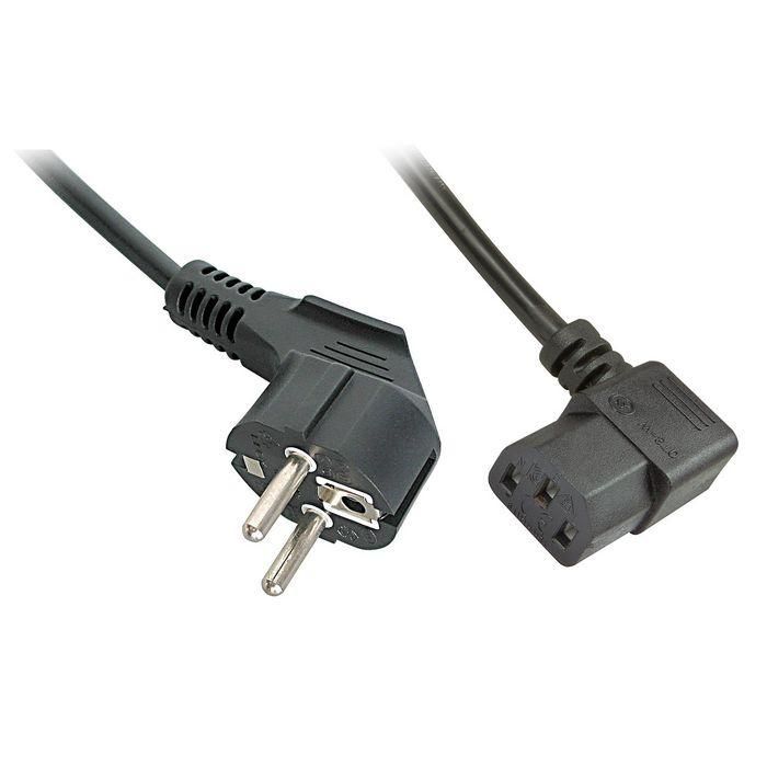 Lindy Cable de Alimentación IEC Angulado, 2m. Enchufe Alemán/Francés. Ideal para Estudios, Eventos. Resistente -10 a 70°C Lindy Cable de Alimentación IEC Angulado, 2m. Enchufe Alemán/Francés. Ideal para Estudios, Eventos. Resistente -10 a 70°C