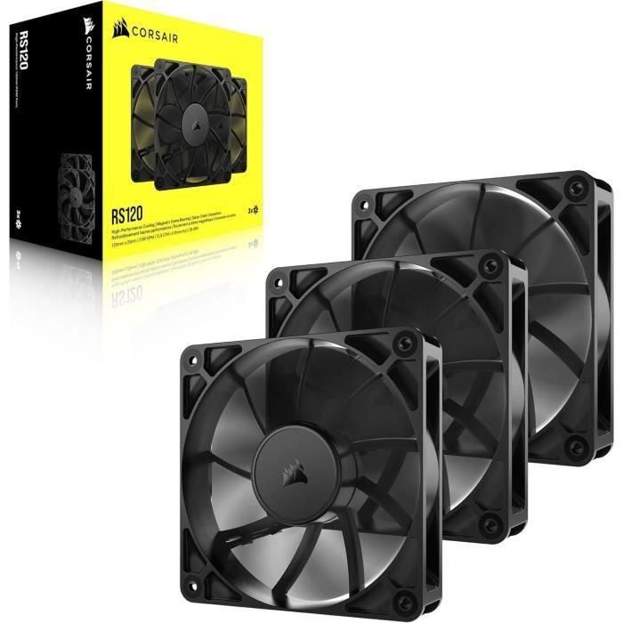 Corsair RS120 Carcasa del ordenador Ventilador 12 cm Negro 3 pieza(s) 2 Corsair RS120 Carcasa del ordenador Ventilador 12 cm Negro 3 pieza(s) 2