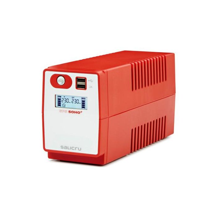 Salicru 647CA000002 Sistema de Alimentación Ininterrumpida (SAI) Línea Interactiva SPS SOHO+ 0.65kVA 360W 2 Salidas AC USB LCD Salicru 647CA000002 Sistema de Alimentación Ininterrumpida (SAI) Línea Interactiva SPS SOHO+ 0.65kVA 360W 2 Salidas AC USB LCD