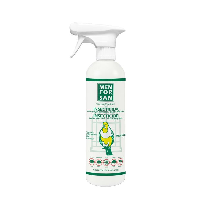 Men For San Insecticida Spray Uso Exterior 750 mL para Plagas del Entorno de Palomas con Tetrametrina y Permetrina