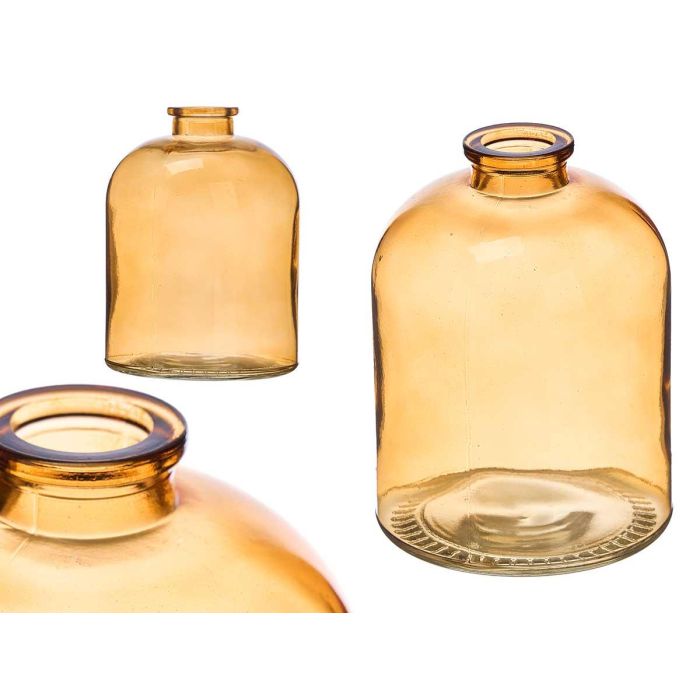 Frasco de Cristal Redondo Ámbar Giftdecor 9x12x9 cm - Vidrio (12 Unidades) Frasco de Cristal Redondo Ámbar Giftdecor 9x12x9 cm - Vidrio (12 Unidades)