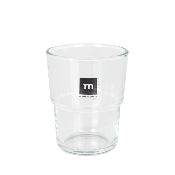 La Mediterranea Set 6 Vasos de Cristal Leza 400 ml – Ø8.7x11 cm para Agua, Zumo o Refrescos (8 Cajas) 5