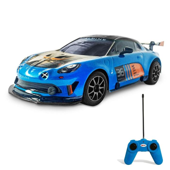 Coche Radio Control Mondo Alpine A110 GT4 Azul Turquesa 1