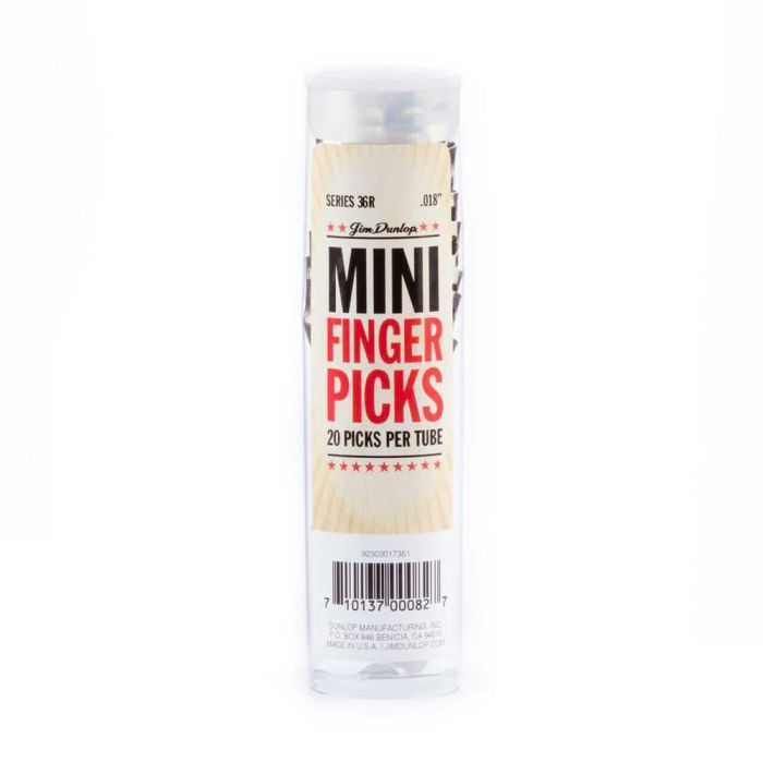 Dunlop Pack 20 Púas Dedo Nickel Silver Mini .018" (0.46 Mm) 2