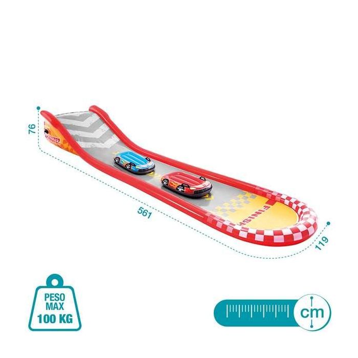 Pista hinchable deslizante racing fun 561x119x76 cm 11