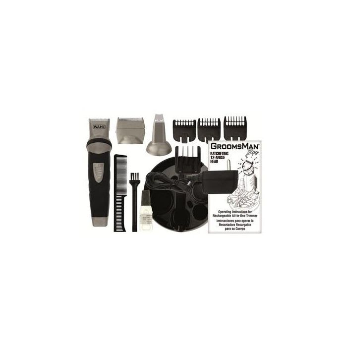 Wahl 9953-1016 Afeitadora Corporal y Barba Inalámbrica Groomsman Body - Kit Completo con Recortador, Cuchillas y Autonomía de 60 Minutos 3