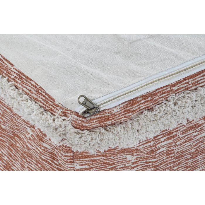 DKD Home Decor Cojín de Suelo Grande Cuadrado Decorativo Urban Étnico Naranja Beige con Flecos 40x40x40 cm, Poliéster 3 DKD Home Decor Cojín de Suelo Grande Cuadrado Decorativo Urban Étnico Naranja Beige con Flecos 40x40x40 cm, Poliéster 3